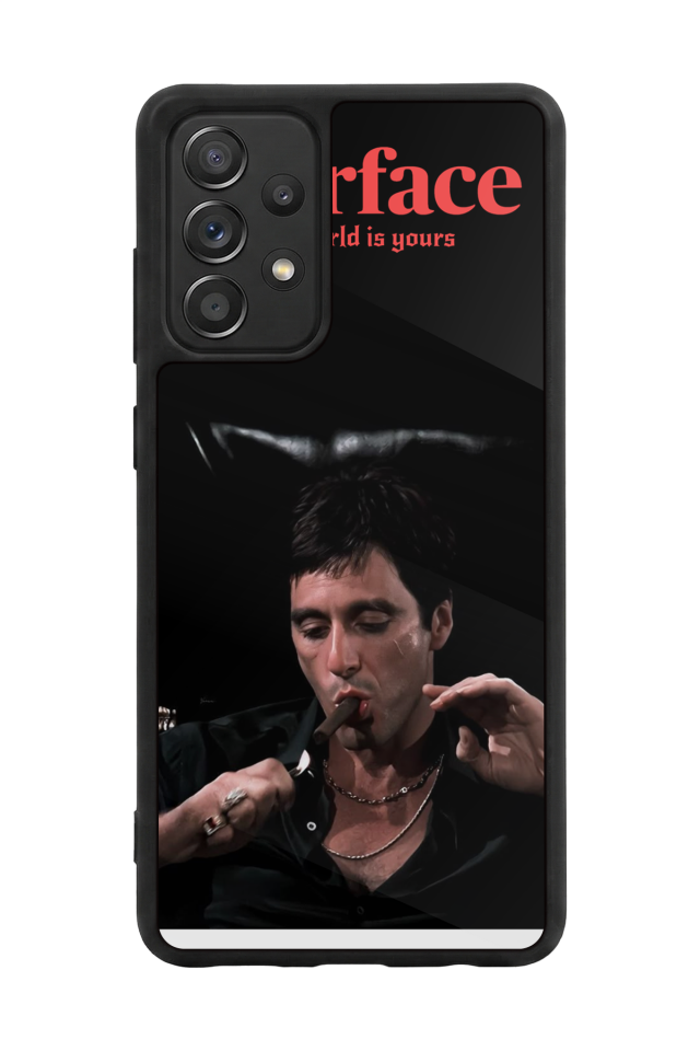Samsung Galaxy A72 Uyumlu Scarface Tasarımlı Glossy Premium Kılıf
