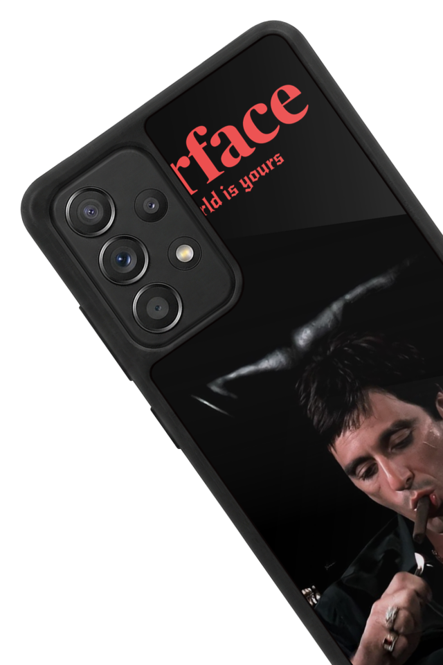 Samsung Galaxy A72 Uyumlu Scarface Tasarımlı Glossy Premium Kılıf