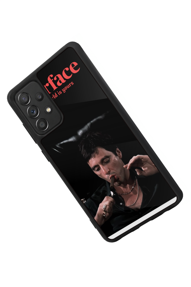 Samsung Galaxy A72 Uyumlu Scarface Tasarımlı Glossy Premium Kılıf