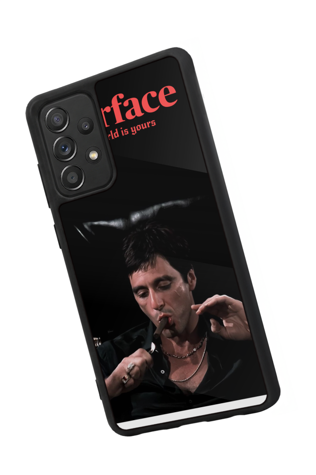 Samsung Galaxy A72 Uyumlu Scarface Tasarımlı Glossy Premium Kılıf