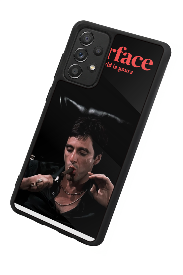 Samsung Galaxy A72 Uyumlu Scarface Tasarımlı Glossy Premium Kılıf