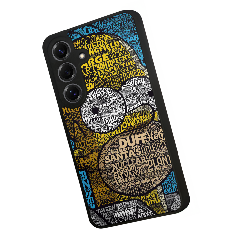 Samsung Galaxy S25 Uyumlu The Simpsons Tasarımlı Glossy Premium Kılıf