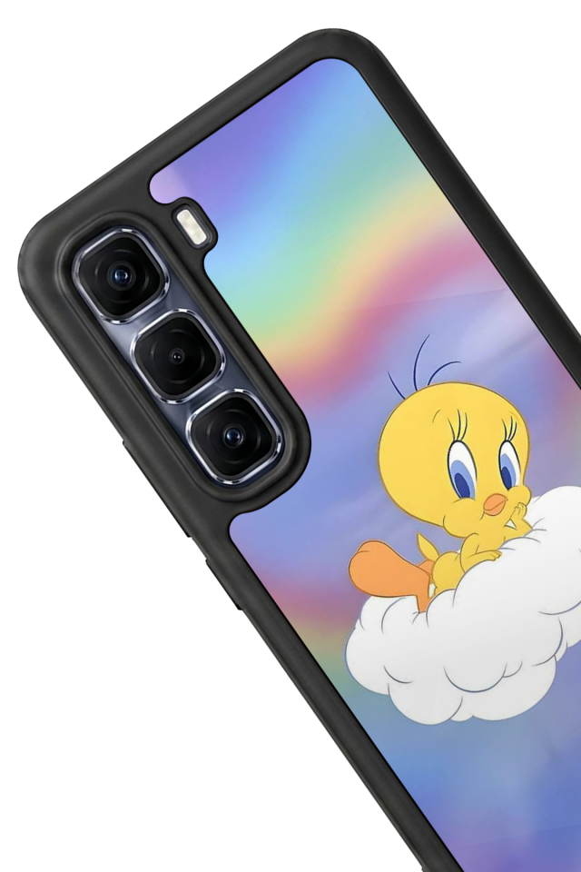Infinix Hot 60 Pro Plus Uyumlu Tweety Tasarımlı Glossy Premium Kılıf