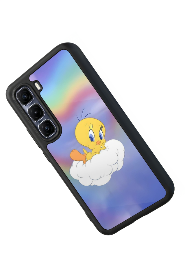 Infinix Hot 60 Pro Plus Uyumlu Tweety Tasarımlı Glossy Premium Kılıf