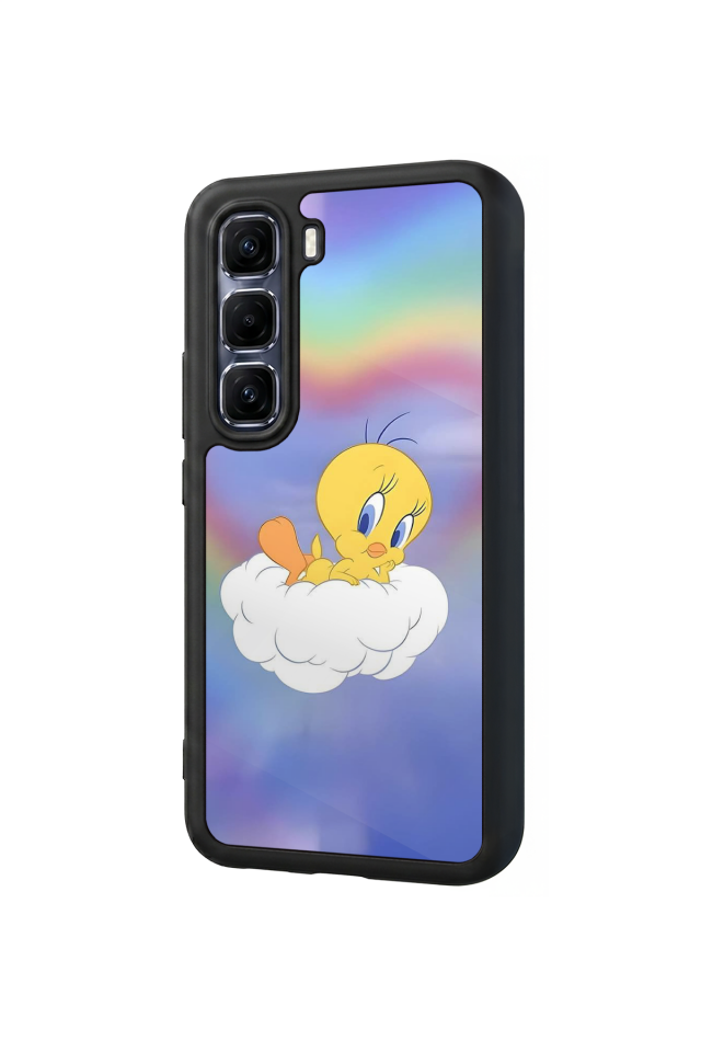 Infinix Hot 60 Pro Plus Uyumlu Tweety Tasarımlı Glossy Premium Kılıf