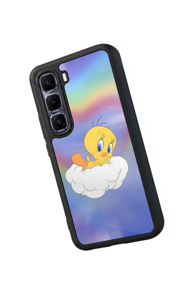 Infinix Hot 60 Pro Plus Uyumlu Tweety Tasarımlı Glossy Premium Kılıf