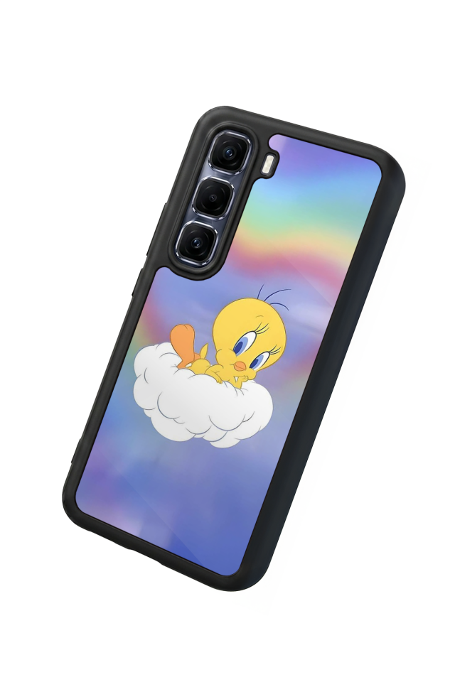 Infinix Hot 60 Pro Plus Uyumlu Tweety Tasarımlı Glossy Premium Kılıf