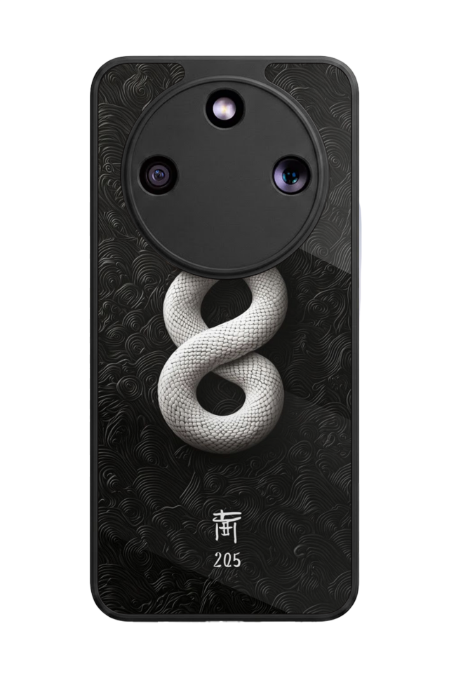 Honor Magic 8 Lite Uyumlu Yılan Tasarımlı Glossy Premium Kılıf