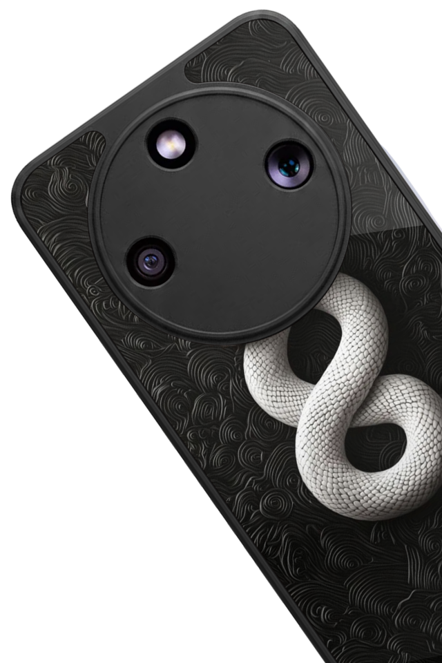 Honor Magic 8 Lite Uyumlu Yılan Tasarımlı Glossy Premium Kılıf