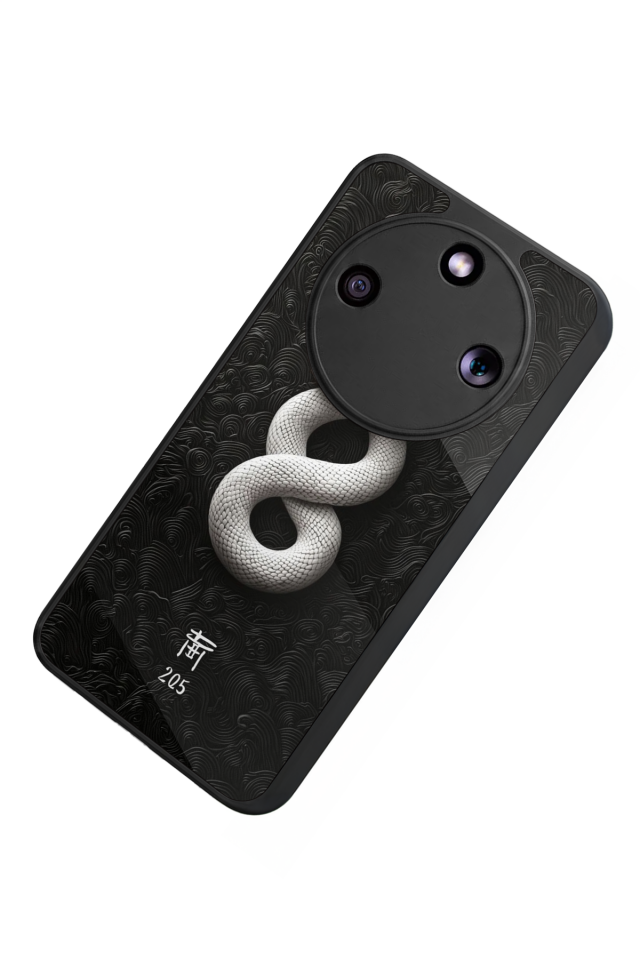 Honor Magic 8 Lite Uyumlu Yılan Tasarımlı Glossy Premium Kılıf