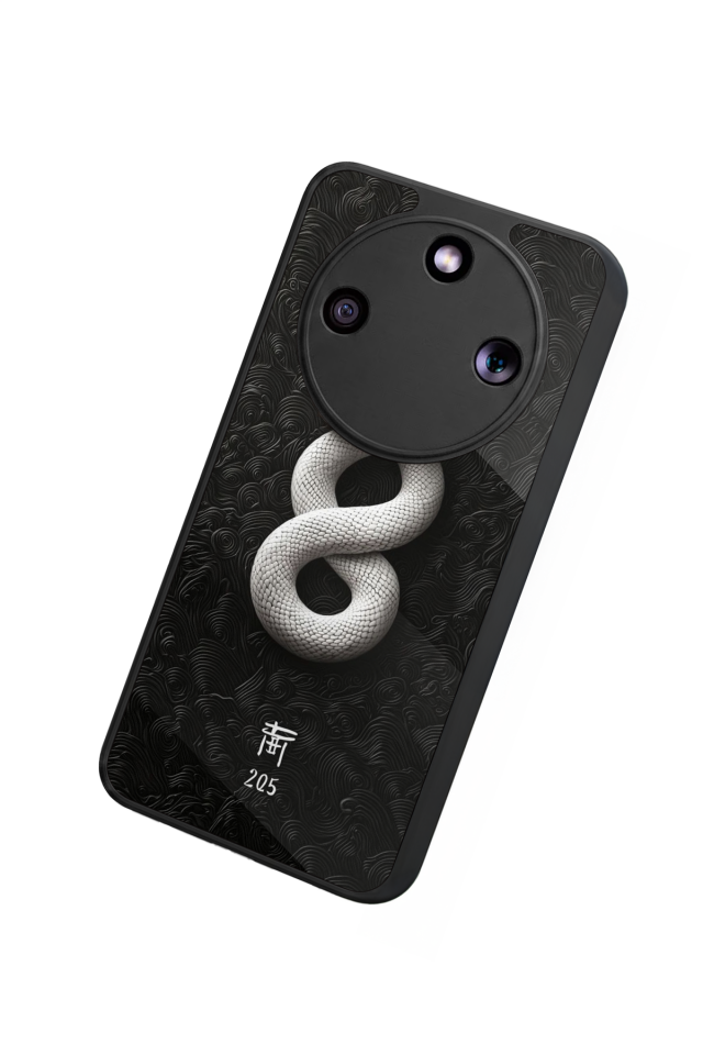 Honor Magic 8 Lite Uyumlu Yılan Tasarımlı Glossy Premium Kılıf