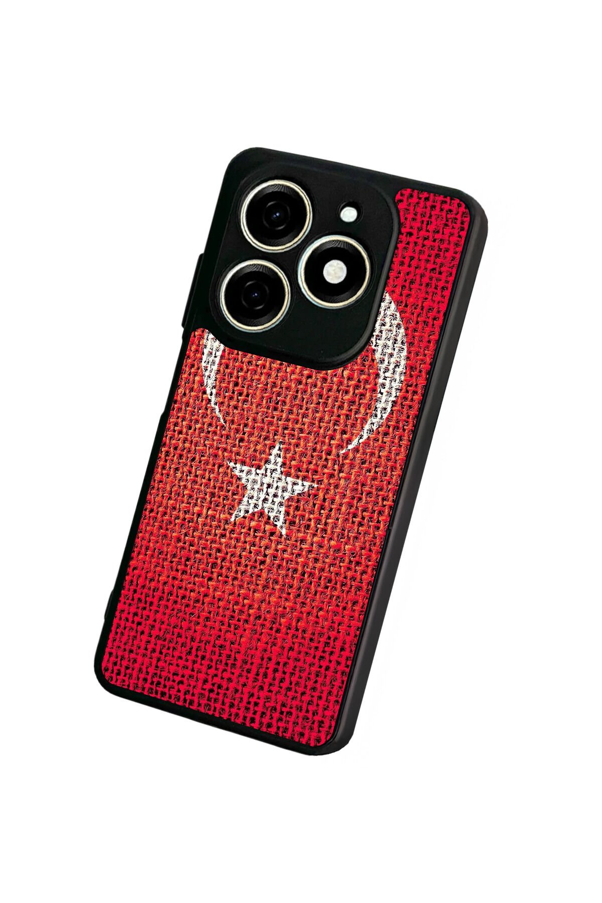 Tecno Spark 20/20C Uyumlu Türk Bayragi Tasarımlı Glossy Premium Kılıf