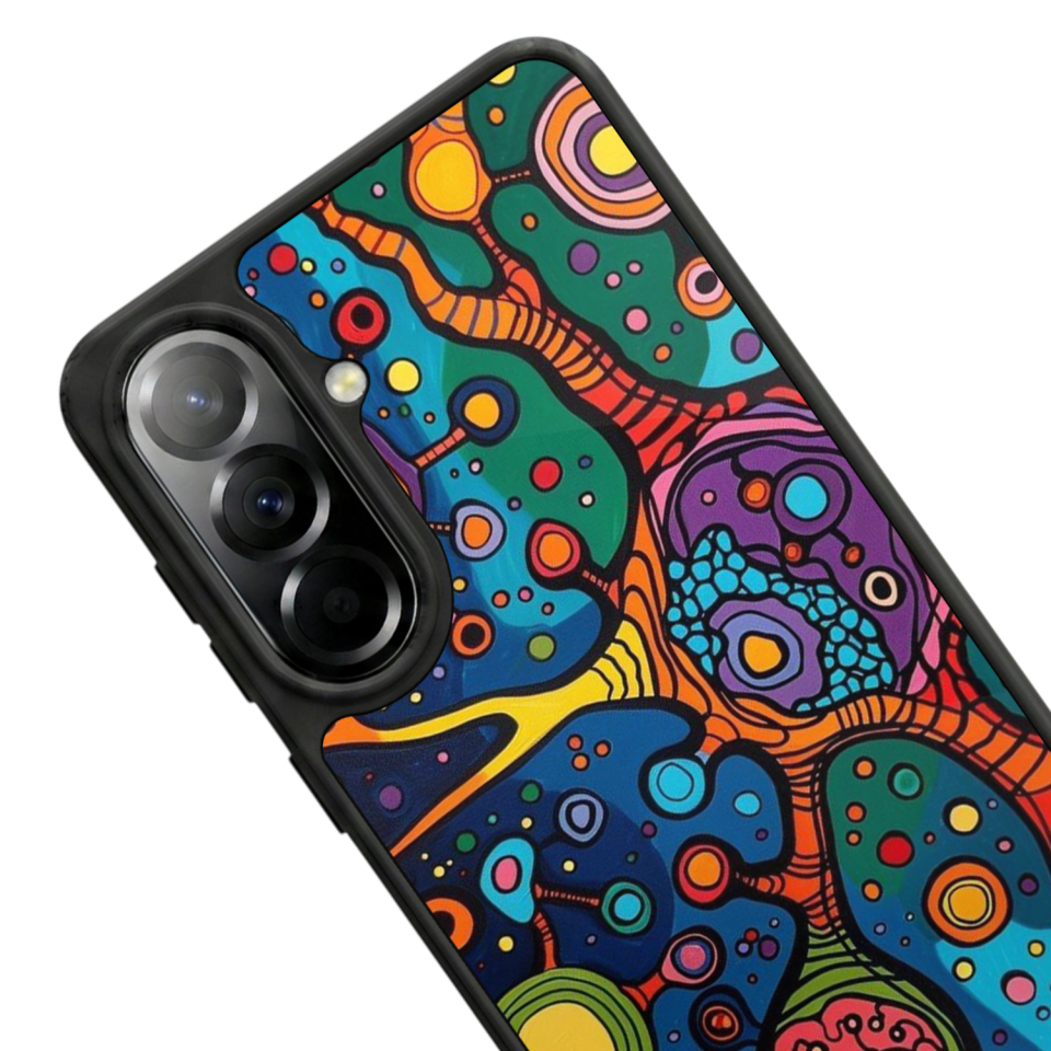 Samsung Galaxy A37 Uyumlu Abstract Tasarımlı Glossy Premium Kılıf
