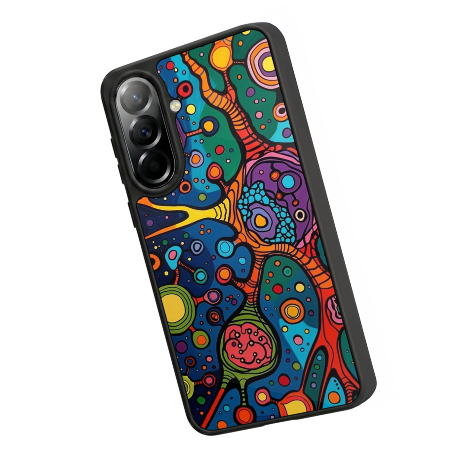 Samsung Galaxy A37 Uyumlu Abstract Tasarımlı Glossy Premium Kılıf