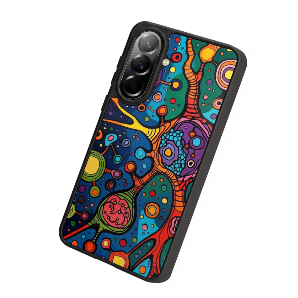 Samsung Galaxy A37 Uyumlu Abstract Tasarımlı Glossy Premium Kılıf