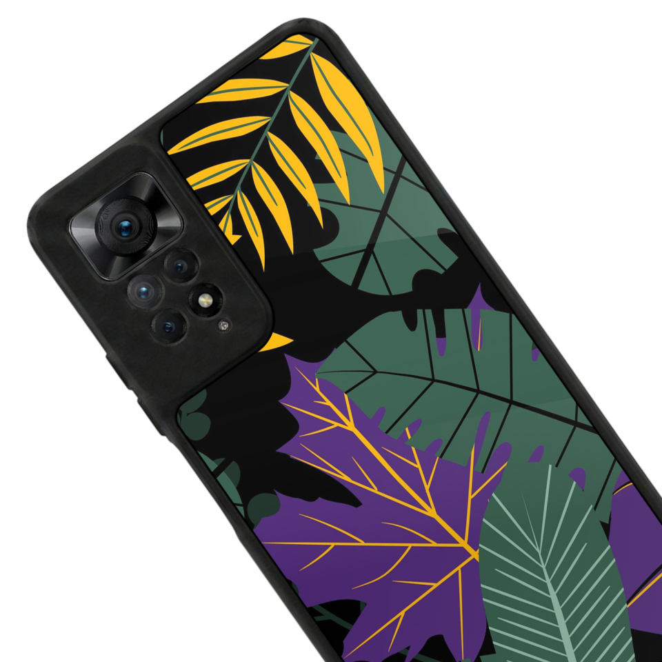Xiaomi Redmi Note 12 Pro Uyumlu Botanik Tasarımlı Glossy Premium Kılıf