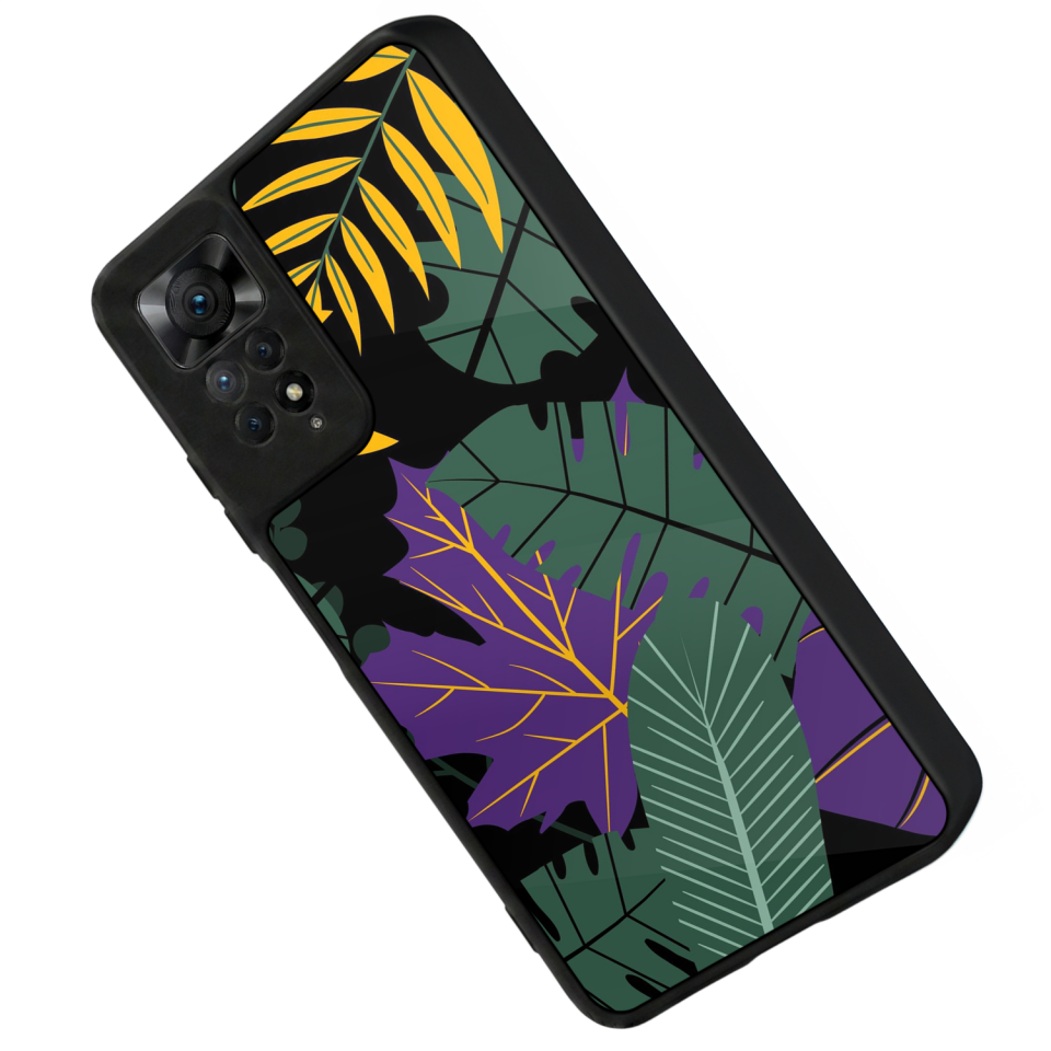Xiaomi Redmi Note 12 Pro Uyumlu Botanik Tasarımlı Glossy Premium Kılıf