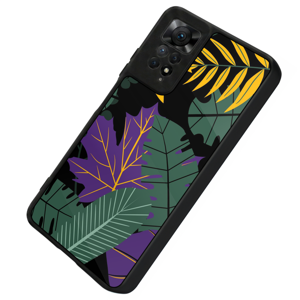 Xiaomi Redmi Note 12 Pro Uyumlu Botanik Tasarımlı Glossy Premium Kılıf