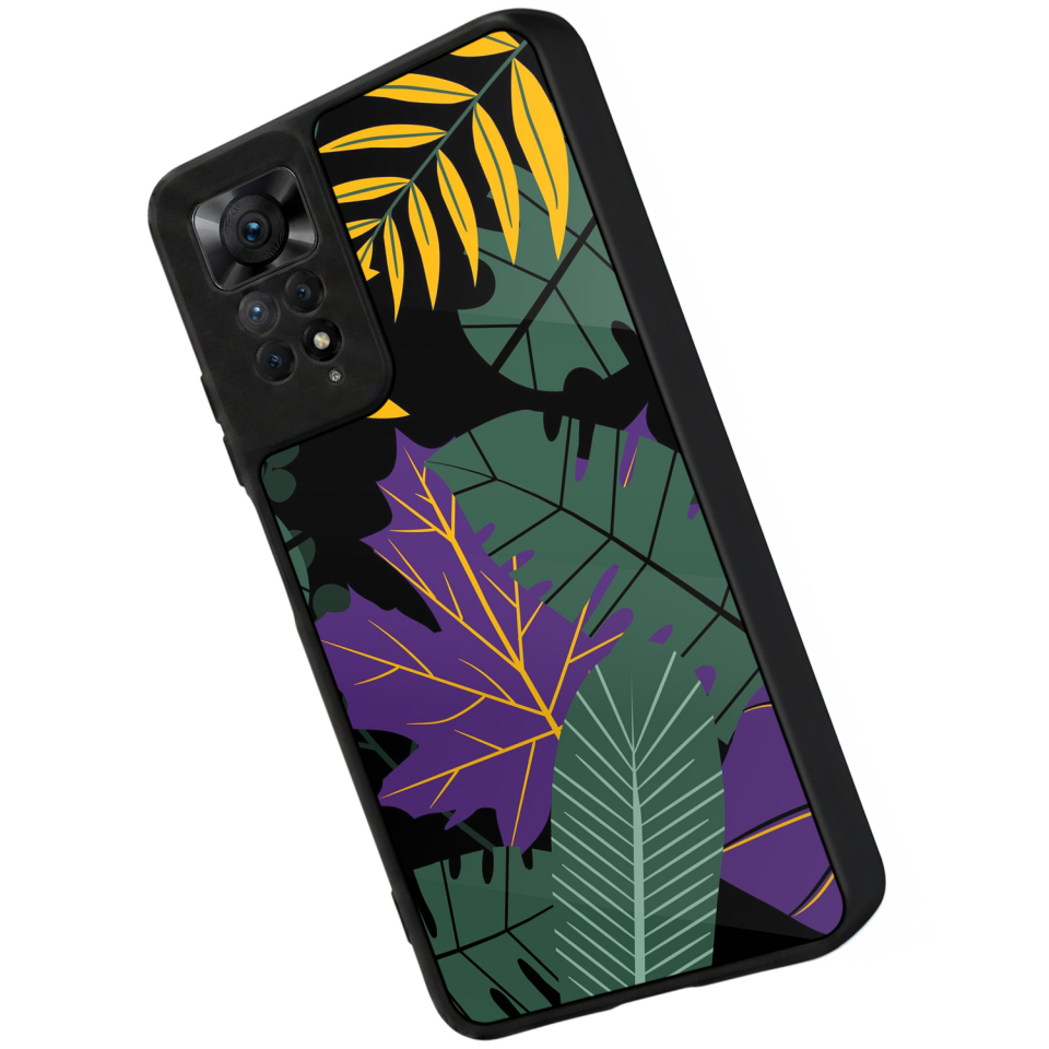 Xiaomi Redmi Note 12 Pro Uyumlu Botanik Tasarımlı Glossy Premium Kılıf