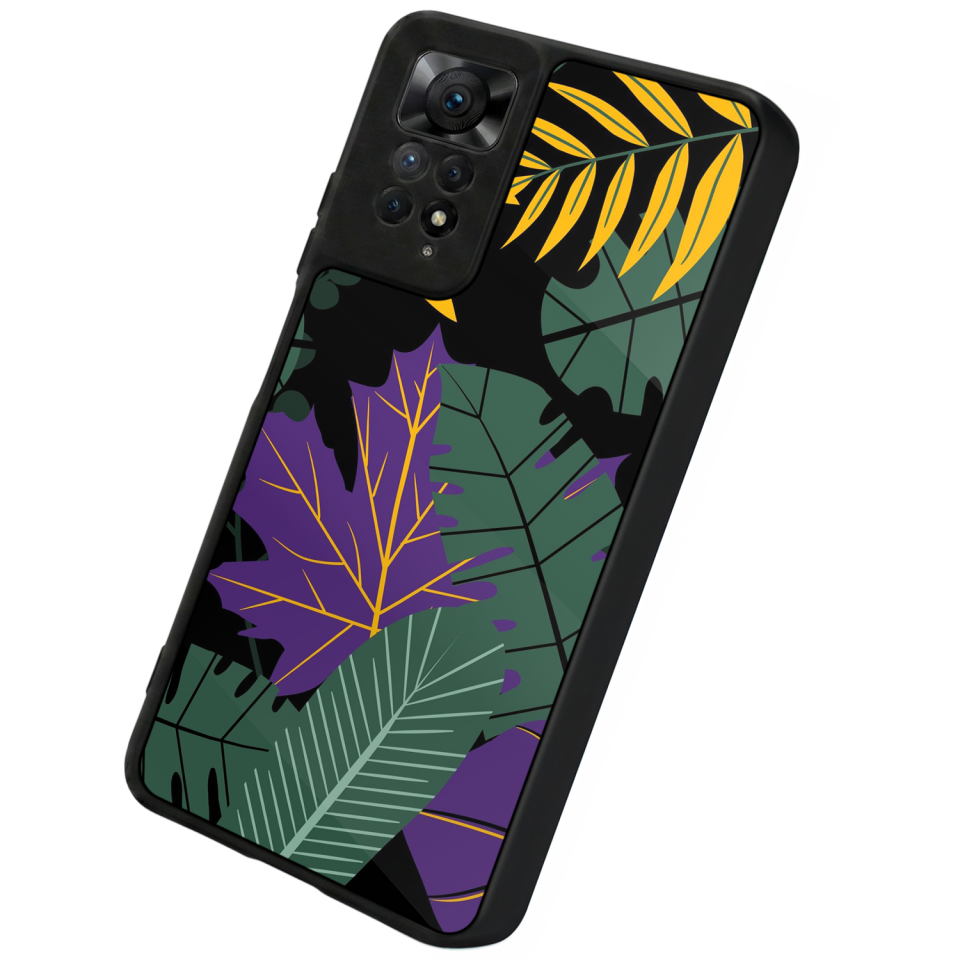 Xiaomi Redmi Note 12 Pro Uyumlu Botanik Tasarımlı Glossy Premium Kılıf