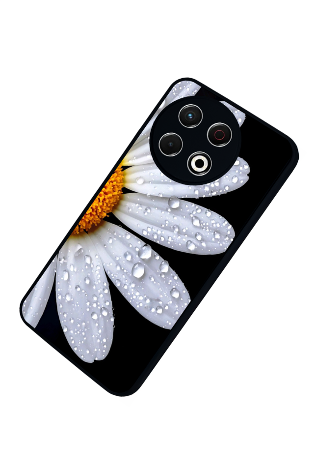 Tecno Spark 30 Pro Uyumlu Cicek Tasarımlı Glossy Premium Kılıf