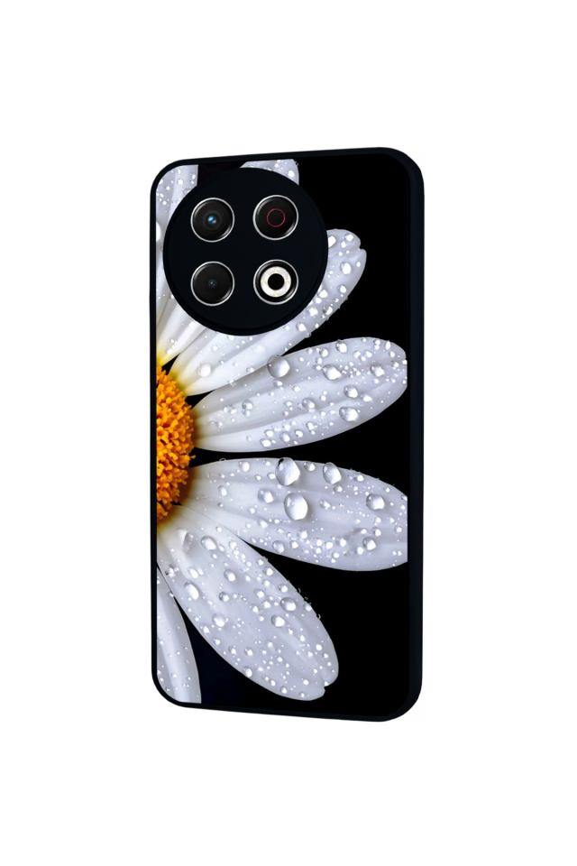 Tecno Spark 30 Pro Uyumlu Cicek Tasarımlı Glossy Premium Kılıf