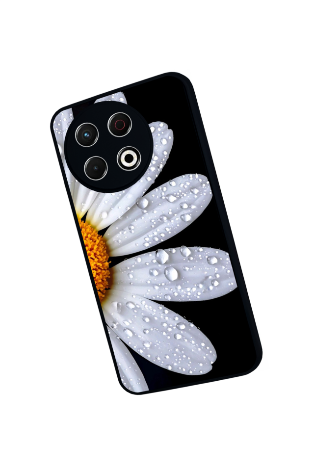 Tecno Spark 30 Pro Uyumlu Cicek Tasarımlı Glossy Premium Kılıf