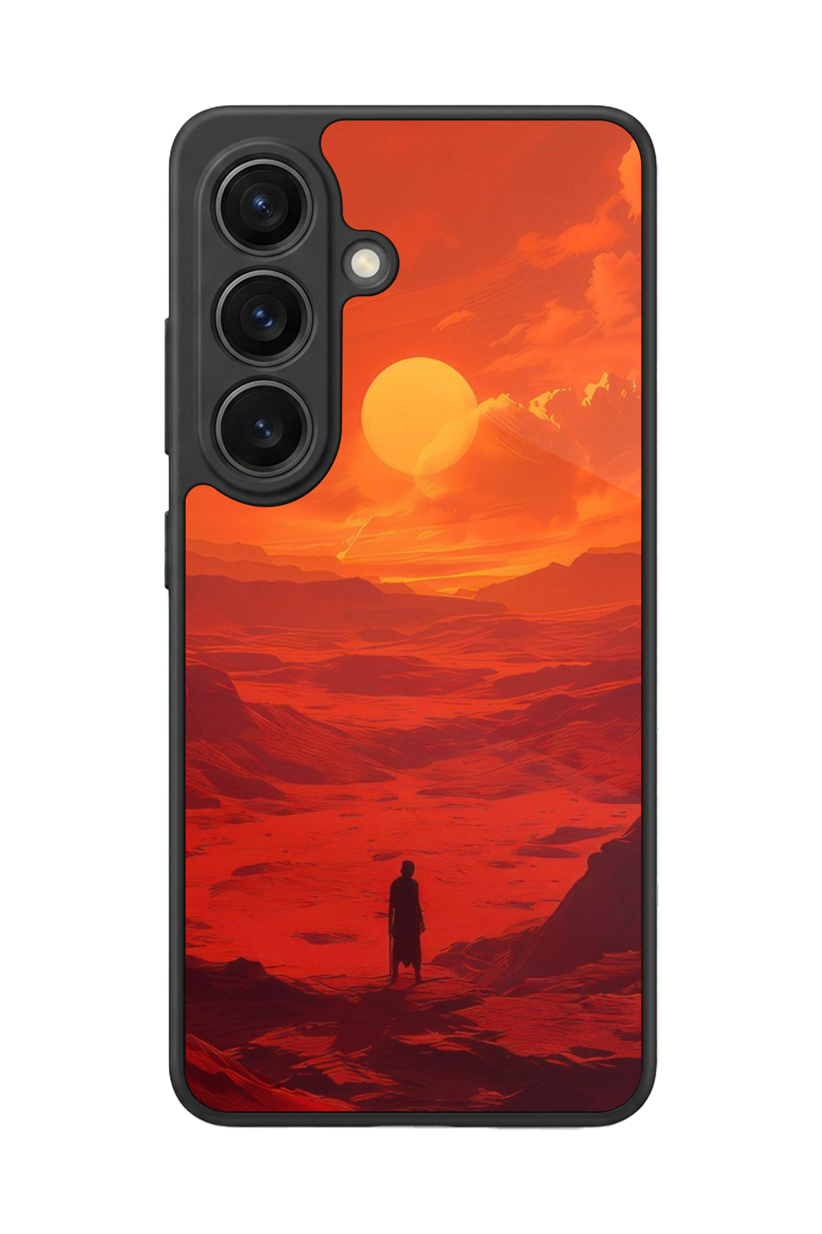 Samsung Galaxy S26 Uyumlu Güneş Tasarımlı Glossy Premium Kılıf