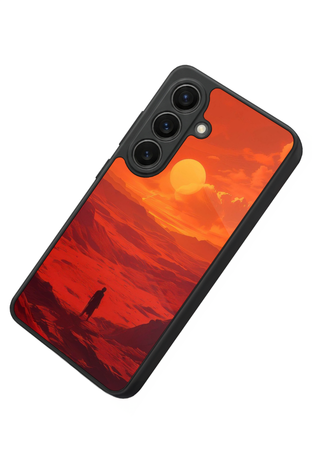 Samsung Galaxy S26 Uyumlu Güneş Tasarımlı Glossy Premium Kılıf