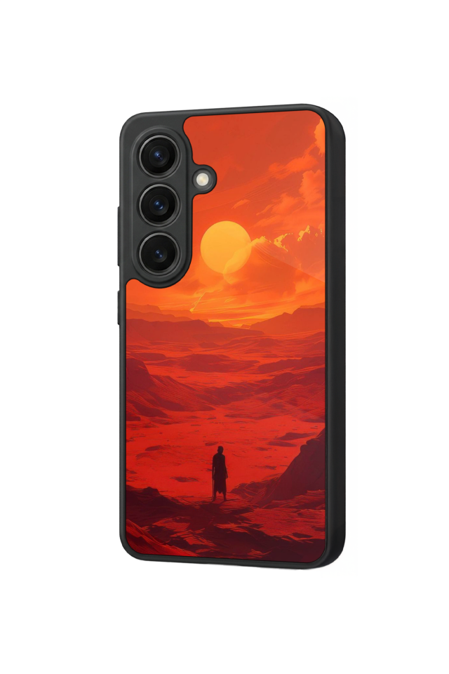 Samsung Galaxy S26 Uyumlu Güneş Tasarımlı Glossy Premium Kılıf