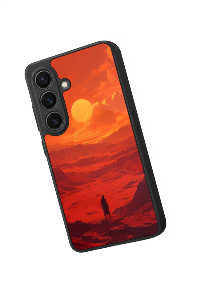 Samsung Galaxy S26 Uyumlu Güneş Tasarımlı Glossy Premium Kılıf