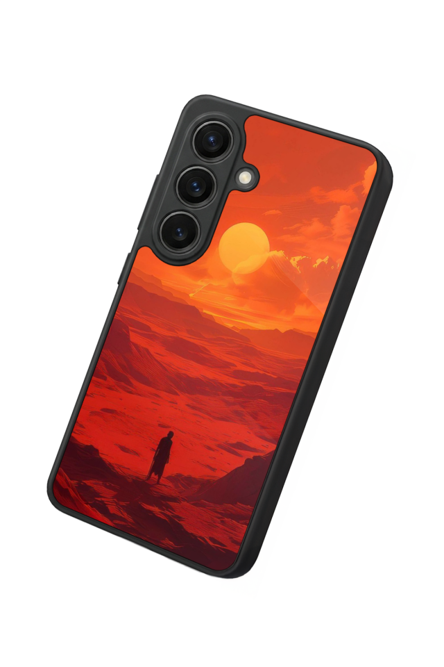 Samsung Galaxy S26 Uyumlu Güneş Tasarımlı Glossy Premium Kılıf