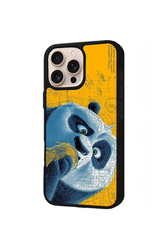 iPhone 15 Pro Uyumlu Kung Fu Panda Tasarımlı Glossy Premium Kılıf