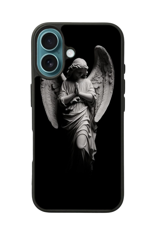 iPhone 16 Plus Uyumlu Melek Tasarımlı Glossy Premium Kılıf