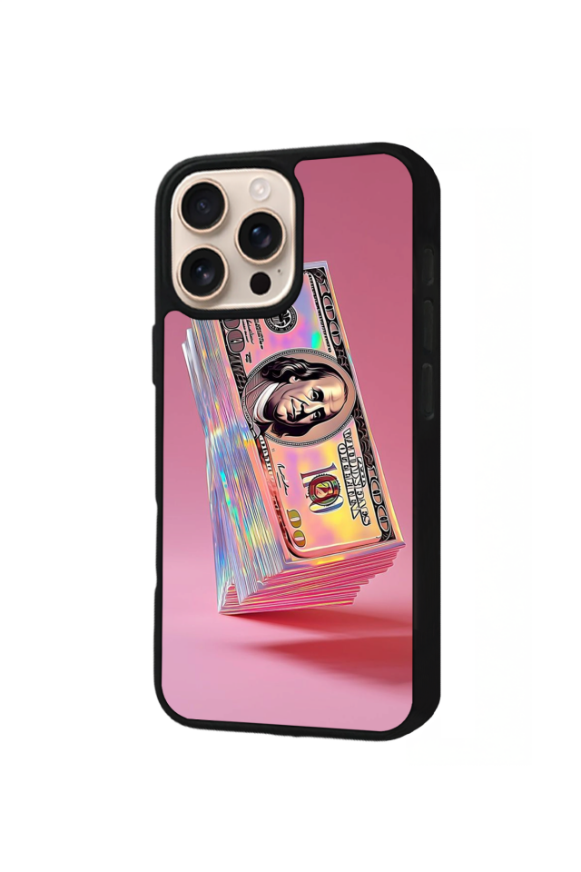 iPhone 16 Pro Max Uyumlu Money Para Tasarımlı Glossy Premium Kılıf