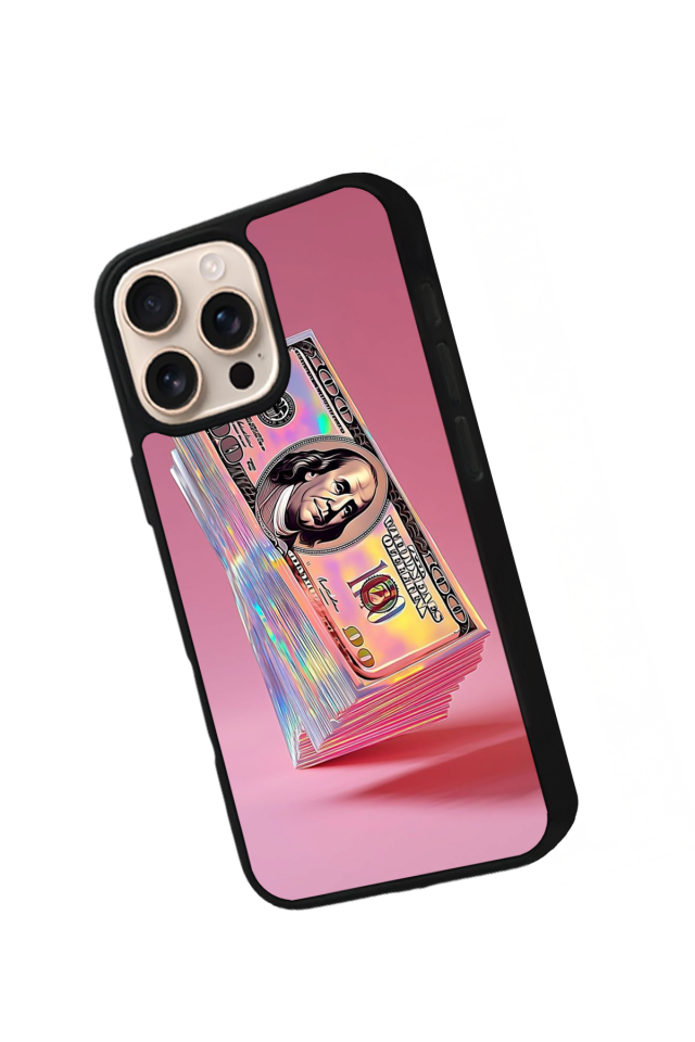 iPhone 16 Pro Max Uyumlu Money Para Tasarımlı Glossy Premium Kılıf