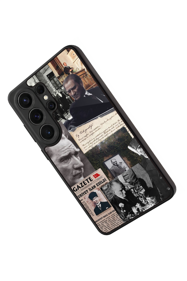 Samsung Galaxy S26 Ultra Uyumlu Mustafa Kemal Ataturk Tasarımlı Glossy Premium Kılıf