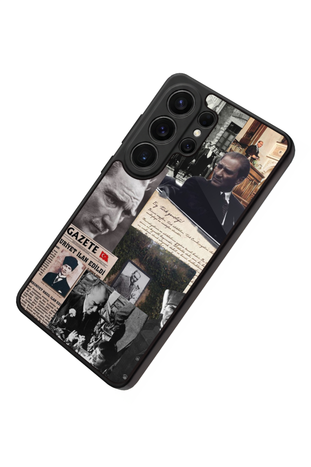 Samsung Galaxy S26 Ultra Uyumlu Mustafa Kemal Ataturk Tasarımlı Glossy Premium Kılıf