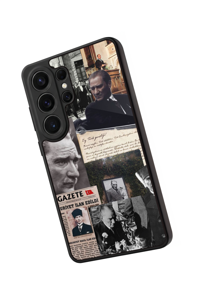 Samsung Galaxy S26 Ultra Uyumlu Mustafa Kemal Ataturk Tasarımlı Glossy Premium Kılıf