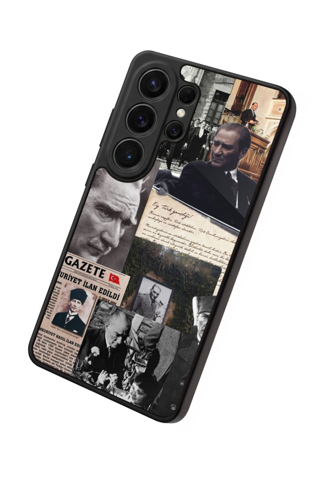 Samsung Galaxy S26 Ultra Uyumlu Mustafa Kemal Ataturk Tasarımlı Glossy Premium Kılıf