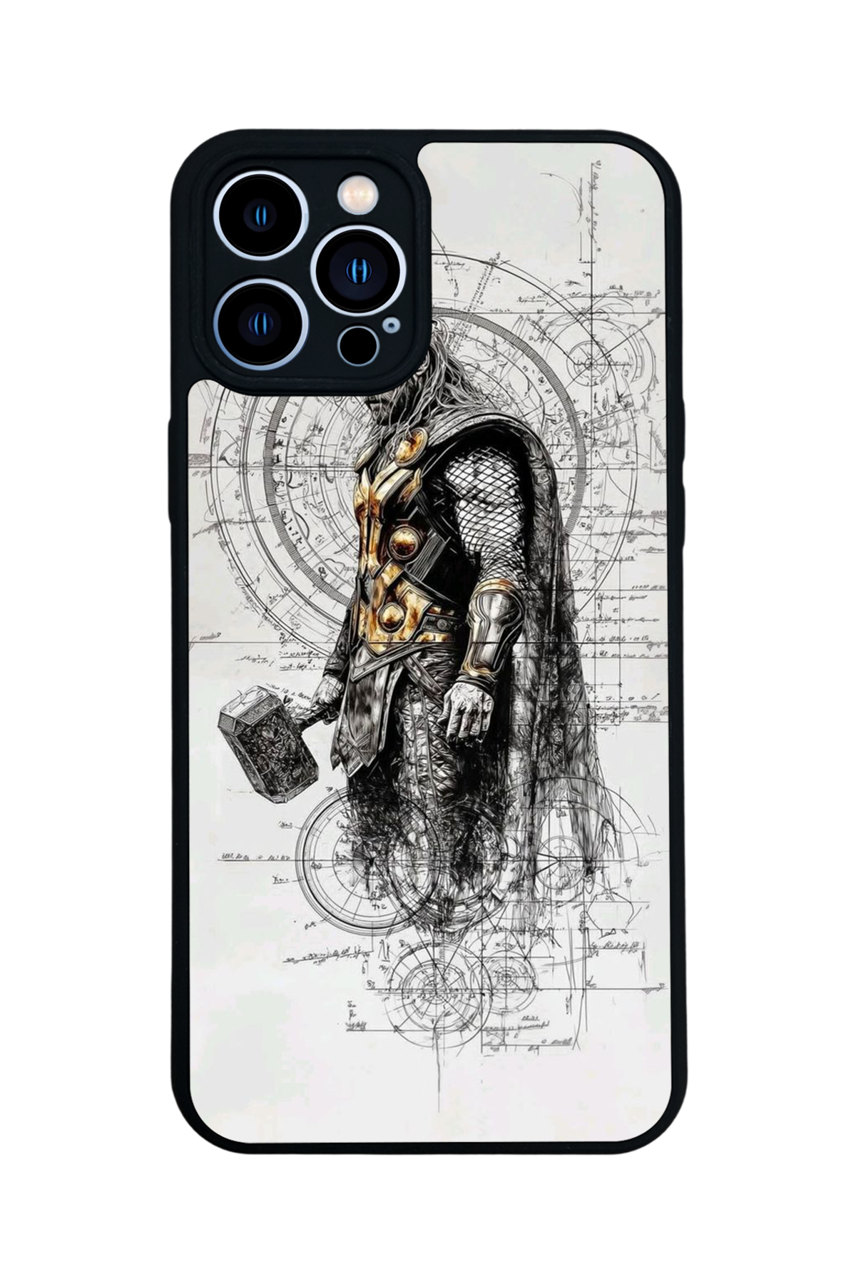 iPhone 12 Pro Max Uyumlu Thor Tasarımlı Glossy Premium Kılıf