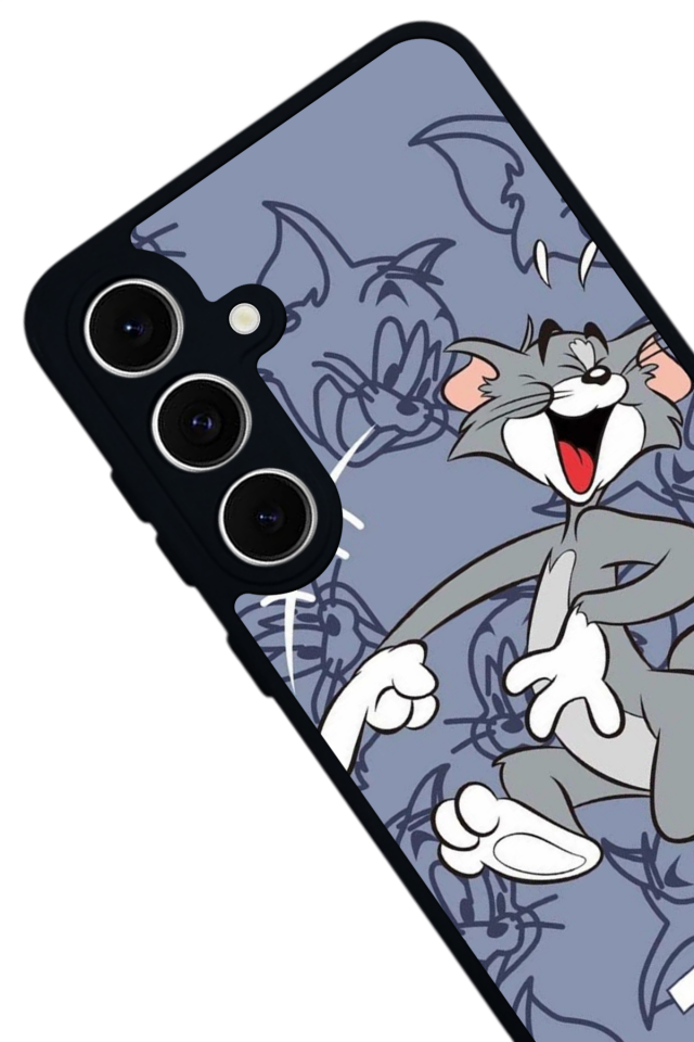 Samsung Galaxy S24 FE Uyumlu Tom And Jerry Tasarımlı Glossy Premium Kılıf