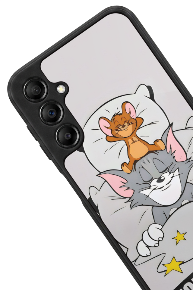 Samsung Galaxy A14 Uyumlu Tom And Jerry Tasarımlı Glossy Premium Kılıf