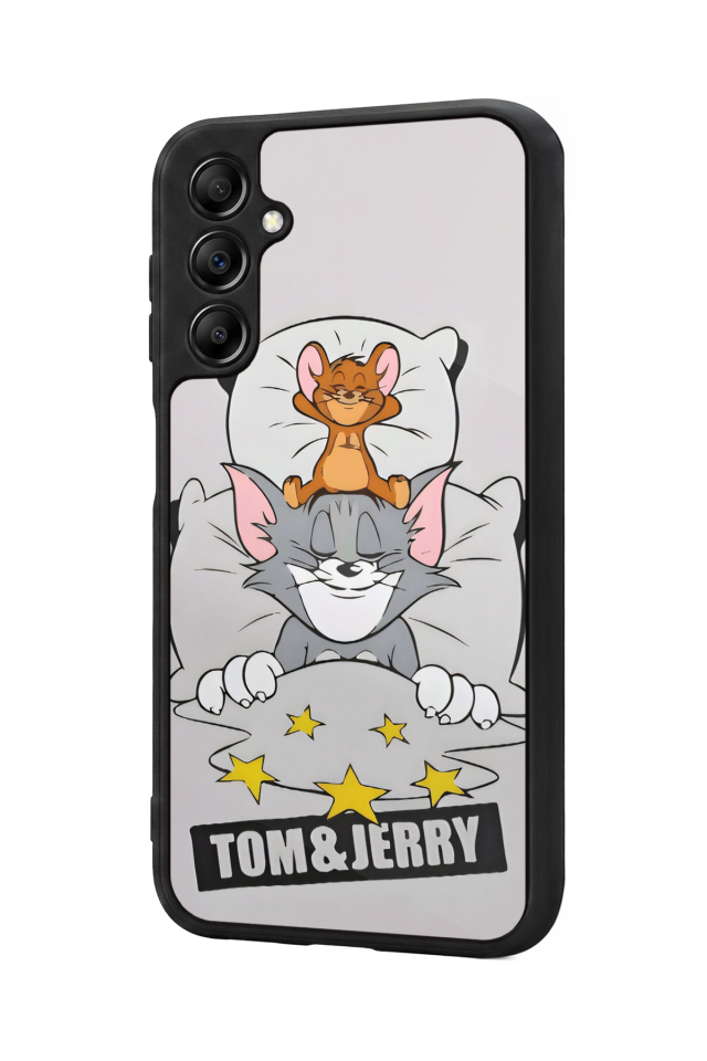 Samsung Galaxy A14 Uyumlu Tom And Jerry Tasarımlı Glossy Premium Kılıf