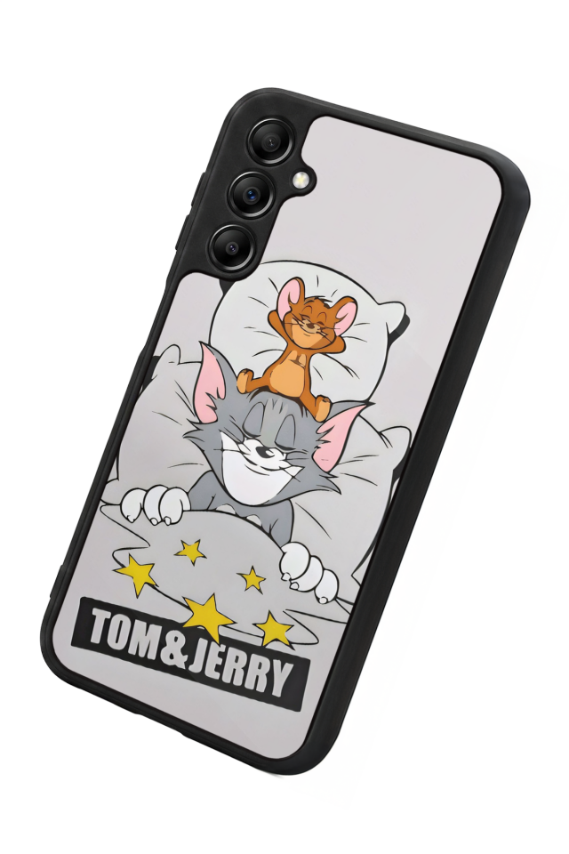 Samsung Galaxy A14 Uyumlu Tom And Jerry Tasarımlı Glossy Premium Kılıf