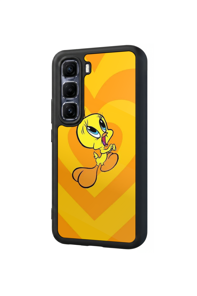Infinix Hot 60 Pro Plus Uyumlu Tweety Tasarımlı Glossy Premium Kılıf