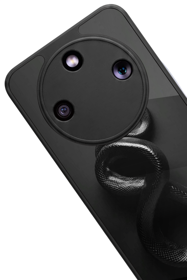 Honor Magic 8 Lite Uyumlu Yılan Tasarımlı Glossy Premium Kılıf