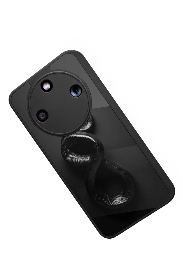 Honor Magic 8 Lite Uyumlu Yılan Tasarımlı Glossy Premium Kılıf