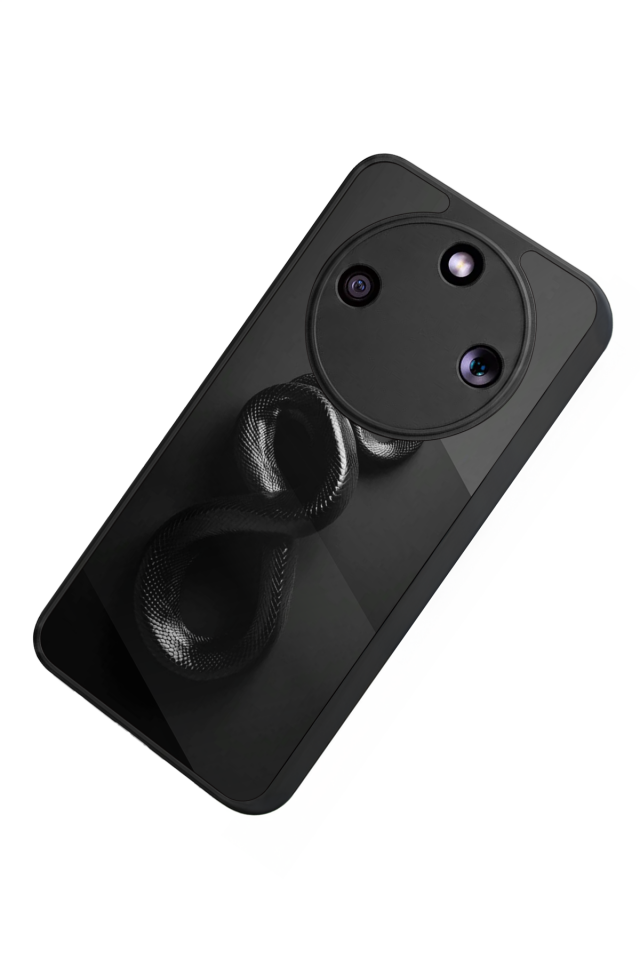 Honor Magic 8 Lite Uyumlu Yılan Tasarımlı Glossy Premium Kılıf