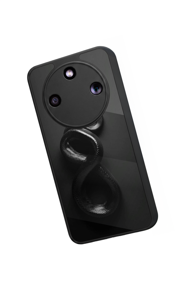 Honor Magic 8 Lite Uyumlu Yılan Tasarımlı Glossy Premium Kılıf